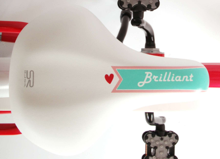 Bicicleta Volare Brilliant pentru fete, 18 inch, culoare roz, frana de mana + contra [8]