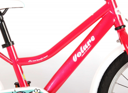Bicicleta Volare Brilliant pentru fete, 18 inch, culoare roz, frana de mana + contra [6]