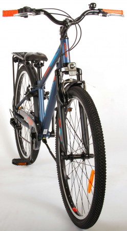 Bicicleta Volare Cross, 26 inch, 7 trepte, culoare albastru inchis / portocaliu, Prime Collection, frana de mana fata - spate [10]