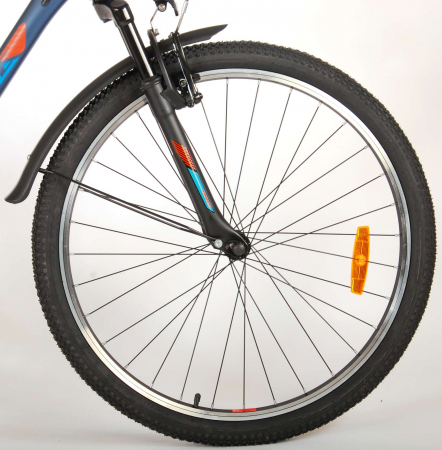 Bicicleta Volare Cross, 26 inch, 7 trepte, culoare albastru inchis / portocaliu, Prime Collection, frana de mana fata - spate [2]