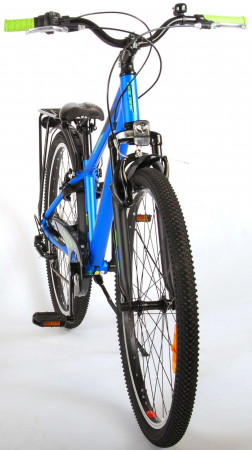 Bicicleta Volare Cross, 26 inch, 7 trepte, culoare albastru/verde, Prime Collection, frana de mana fata - spate [10]