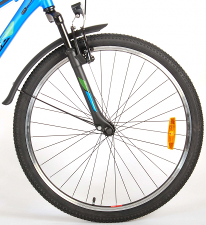 Bicicleta Volare Cross, 26 inch, 7 trepte, culoare albastru/verde, Prime Collection, frana de mana fata - spate [3]