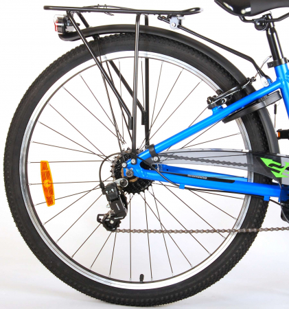 Bicicleta Volare Cross, 26 inch, 7 trepte, culoare albastru/verde, Prime Collection, frana de mana fata - spate [4]