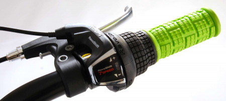 Bicicleta Volare Cross, 26 inch, 7 trepte, culoare albastru/verde, Prime Collection, frana de mana fata - spate [9]