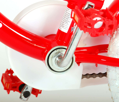 Bicicleta Volare Lovely pentru fete, 16 inch, culoare Rosu/Alb, frana de mana + contra [13]