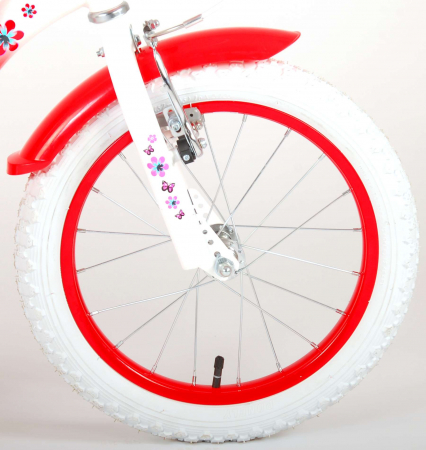 Bicicleta Volare Lovely pentru fete, 16 inch, culoare Rosu/Alb, frana de mana + contra [4]