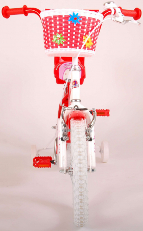 Bicicleta Volare Lovely pentru fete, 16 inch, culoare Rosu/Alb, frana de mana + contra [10]