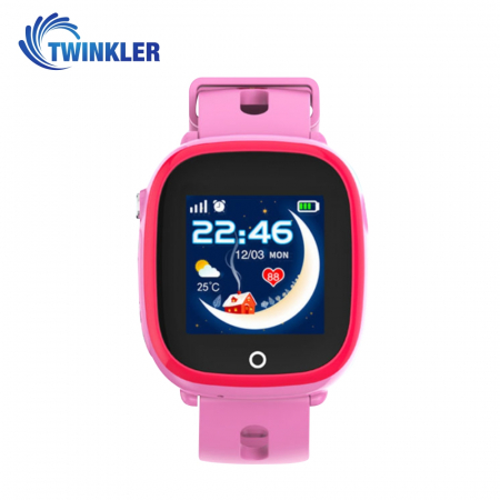 Ceas Smartwatch Pentru Copii Twinkler TKY-DF31 cu Functie Telefon, Localizare GPS, Camera, Pedometru, SOS, IP54 ; Roz, Cartela SIM Cadou [1]