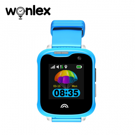 Ceas Smartwatch Pentru Copii Wonlex KT05 cu Functie Telefon, GPS, Camera, IP54 ; Albastru, Cartela SIM Cadou [0]