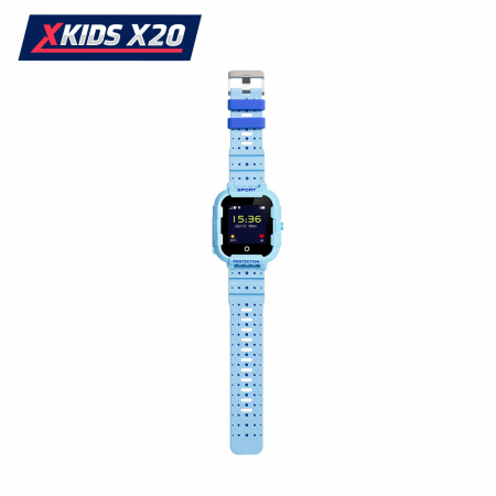 Ceas Smartwatch Pentru Copii Xkids X20 cu Functie Telefon, Localizare GPS, Apel monitorizare, Camera, Pedometru, SOS, IP54, Incarcare magnetica, Albastru, Cartela SIM Cadou, Meniu romana [3]