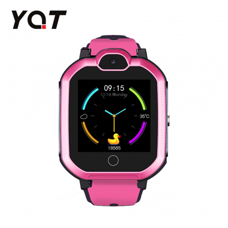 Ceas Smartwatch Pentru Copii YQT T6 cu Functie Telefon, Apel video, Localizare GPS, Istoric traseu, Apel de Monitorizare, Camera, Lanterna, Android, 4G, Roz, Cartela SIM Cadou [2]