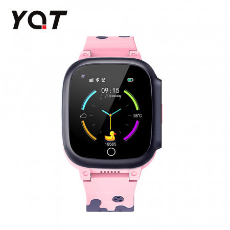 Ceas Smartwatch Pentru Copii YQT T8 cu Functie Telefon, Apel video, Localizare GPS, Istoric traseu, Pedometru, Apel de Monitorizare, Camera, Android, 4G, Roz, Cartela SIM Cadou [1]