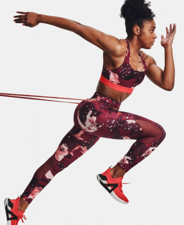 Colanti femei Under Armour Prjct Rock Prt Ankle Leg rosu L [2]