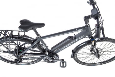 Bicicleta electrica E-bike Cross Leader Fox Sandy Gent 28" gri mat-alb [2]
