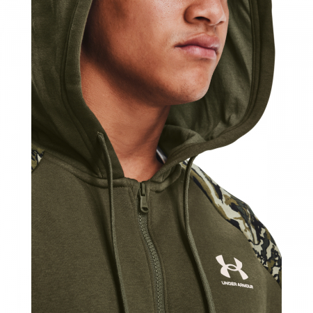 Hanorac barbati Under Armour FLC Camo Script FZ verde/negru L [2]