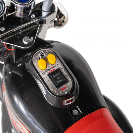 Motocicleta electrica copii Rich Baby cu acumulator, muzica si lumini, culoare negru [6]