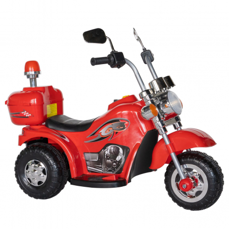 Motocicleta electrica copii Rich Baby cu acumulator, muzica si lumini, culoare rosu [1]