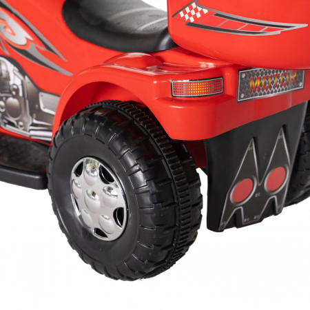 Motocicleta electrica copii Rich Baby cu acumulator, muzica si lumini, culoare rosu [5]