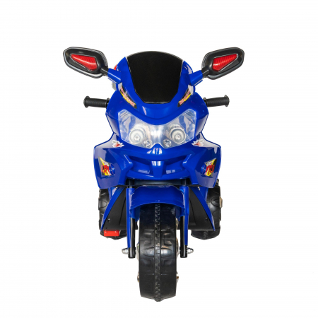 Motocicleta electrica copii Rich Baby cu baterie, muzica si girofar, culoare albastru [2]