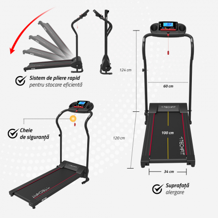Banda de alergare electrica TECHFIT MT80N [8]