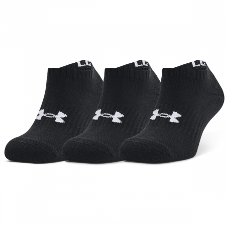 Sosete unisex Under Armour Core No Show 3pk negru L [0]