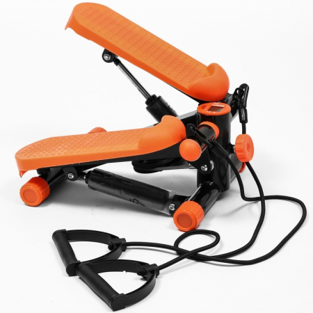 Stepper FitTronic S102, afisaj electronic, corzi pentru antrenamentul bratelor [3]