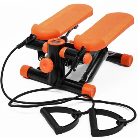 STEPPER FITNESS - Stepper FitTronic S102, afisaj electronic, corzi pentru antrenamentul bratelor