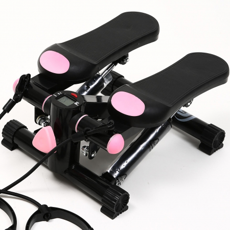 STEPPER FITNESS - Stepper FitTronic S103, afisaj electronic, corzi pentru antrenarea bratelor