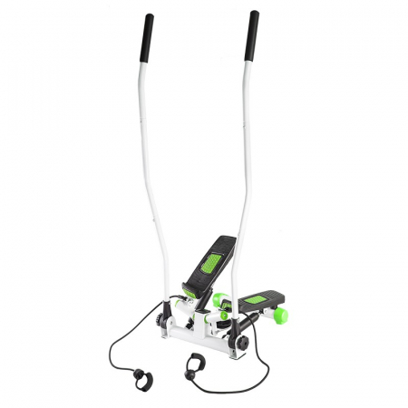 STEPPER FITNESS - Stepper twist cu manere si corzi HMS S3085 verde
