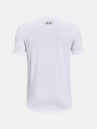 Tricou baieti Under Armour Boys Hoops Nitro alb XL [1]