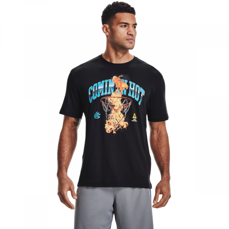 Tricou barbati Under Armour Curry Coming In Hot Tee negru L [0]