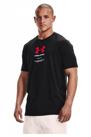 Tricou barbati Under Armour Engineered Symbol SS negru L [0]