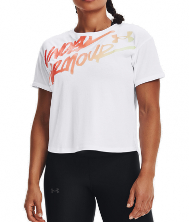Tricou femei Under Armour Live Chroma Graphic Tee alb [0]