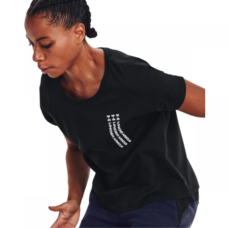 Tricou femei Under Armour Live Repeat WM Graphic Tee negru L [1]