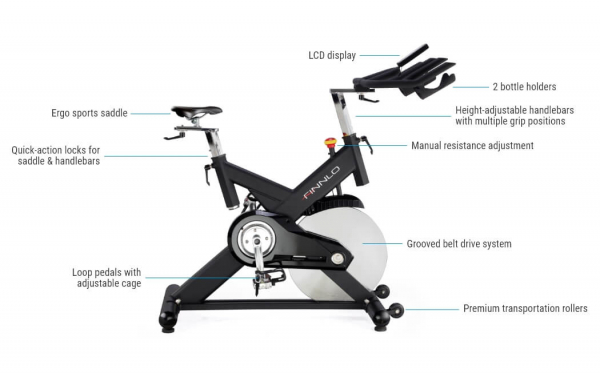Bicicleta indoor cycling CRS3 Finnlo by Hammer [9]