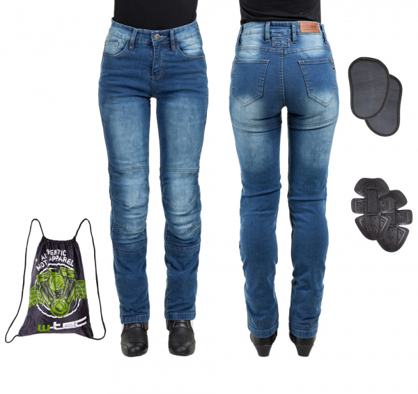 Pantaloni Moto Femei Jeans W-TEC Lustipa [15]