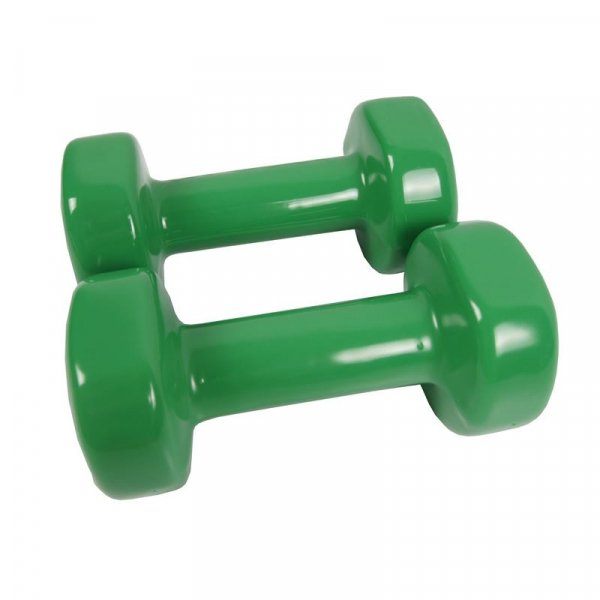 Set gantere epoxy 2 x 4 kg Dayu Fitness - verde [1]