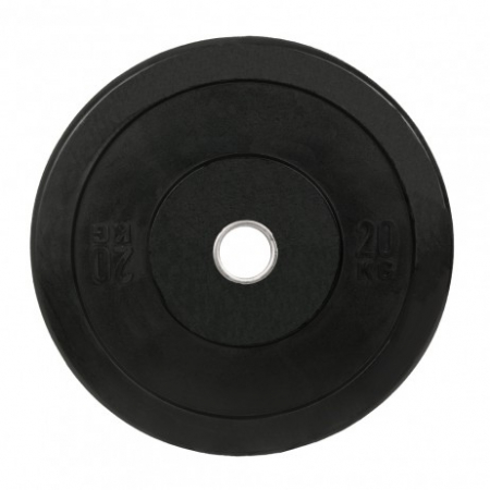 Greutate Cauciuc Bumper Plate SPORTMANN - 20 kg / 51 mm - Negru [0]