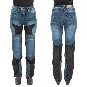 Pantaloni Moto Femei Jeans W-TEC Bolftyna [0]