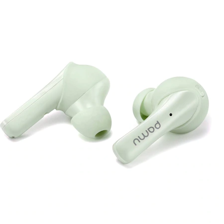 Casti true wireless PaMu Mini, Bluetooth 5.0, Microfon incorporat, 400 mAh, 30 h, Qualcomm 3020, Roz / Verde [1]
