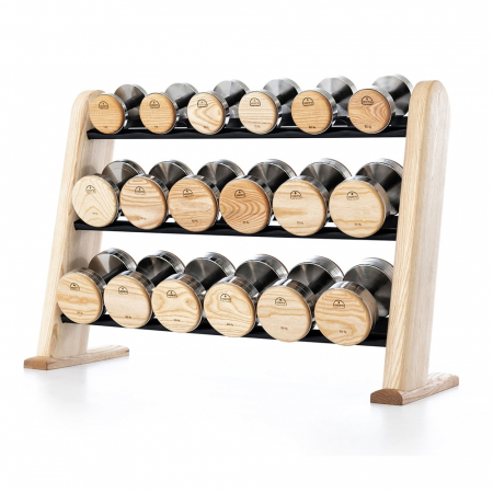 Premium - Set gantere si suport de lux, 320 kg, Nohrd