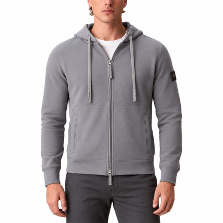 Bărbaţi - FELPA FRENCH TERRY FULL ZIP LOGO BADGE - LV04RJ202G-5FA