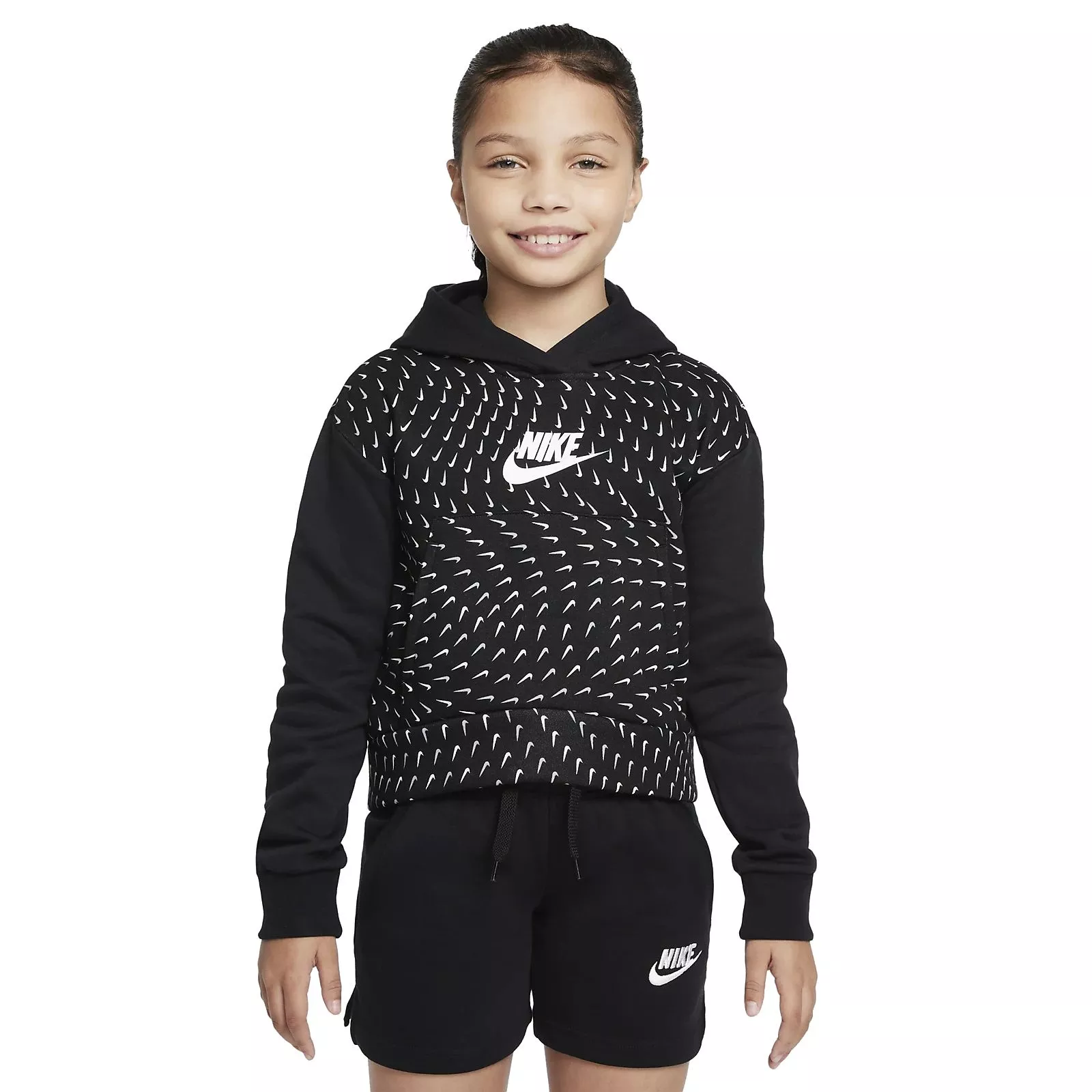 Copii - G NSW FLC AOP HOODIE GG - DM8231-010
