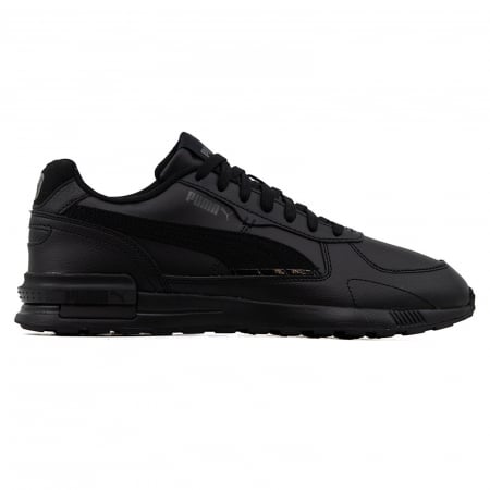 ★Golden ★ Running Sole Panel Sneakers Black GWF00126F Women's Running Sole in black glitter with leather star and