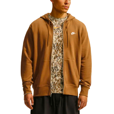 Hanorace - NK CLUB FT FZ HOODIE - FN3884-270