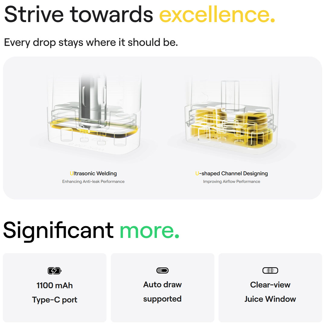 Caliburn G4 Mini Specs 2