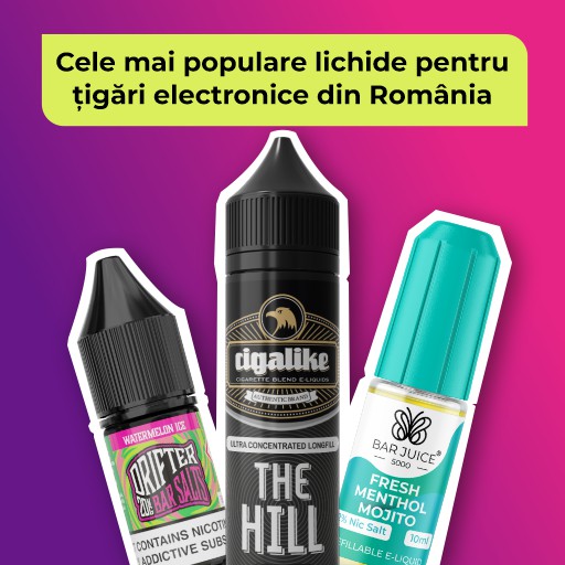 Top 5 Cele Mai Populare E-Lichide Premium de 10ml și longfill în România (Ediția 2025)