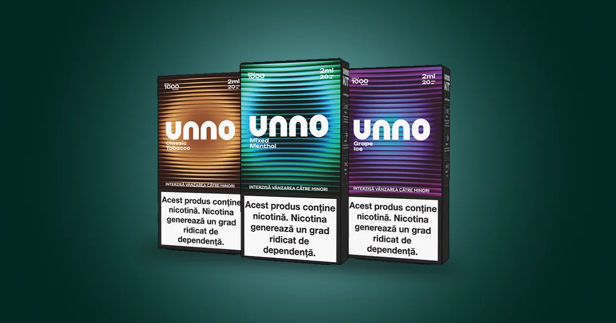 UNNO — Țigara Electronică cu Cartușe Magnetice Preumplute