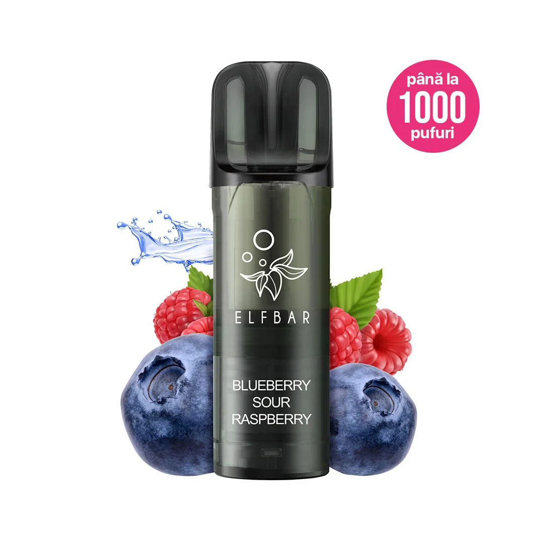 Cartus Elf Bar ELFA PRO V2, 1000 Pufuri, 20mg, Blueberry Sour Raspberry [2]