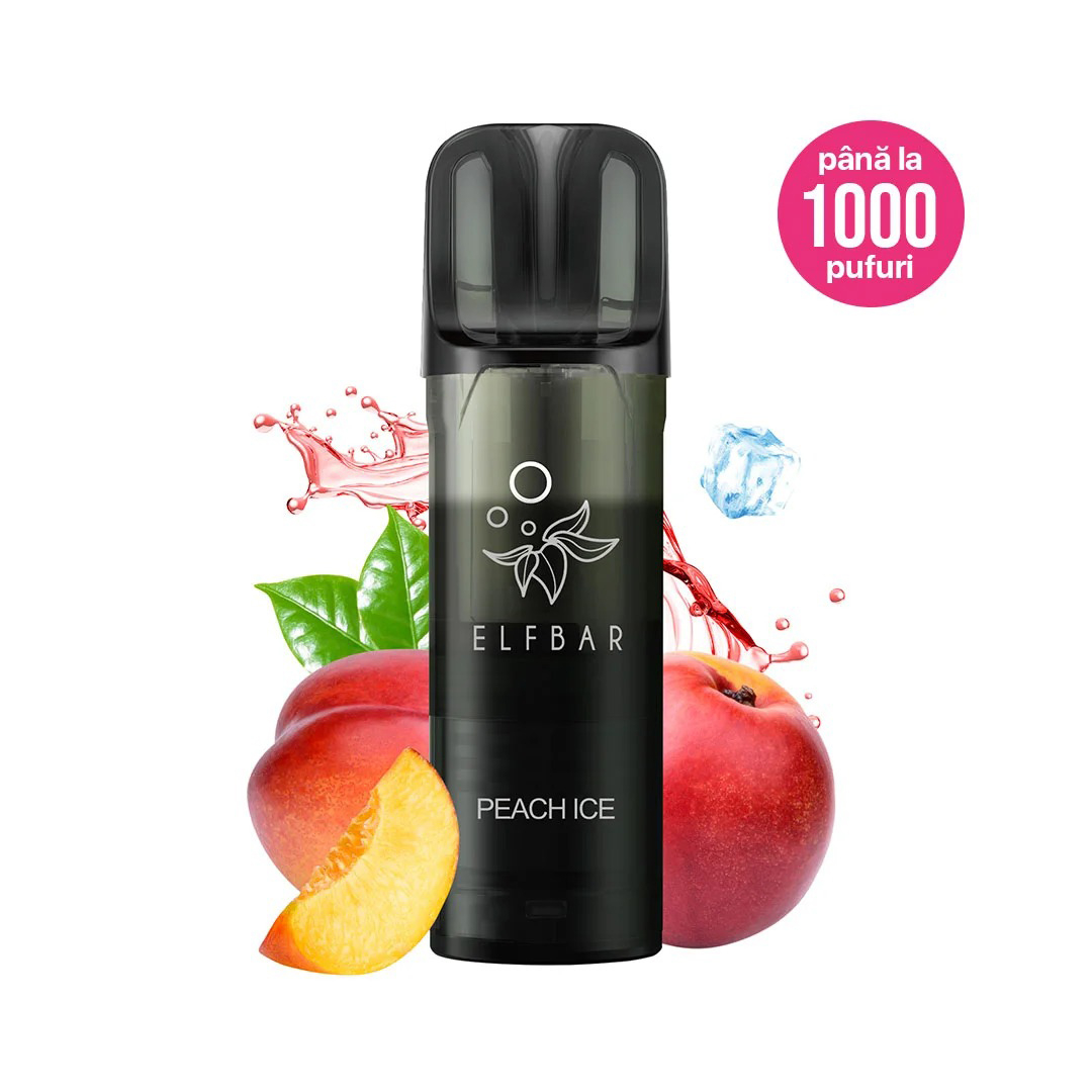Cartus Elf Bar ELFA PRO V2, 1000 Pufuri, 20mg, Peach Ice [2]